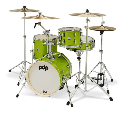 Bateria Pdp New Yorker 4pz Shell Pack Color Electric Green Sparkle