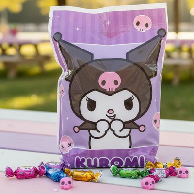 25 Bolsas Para Dulces Plastico Fiesta Infantil Kuromi