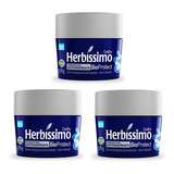 Kit 3 Desodorante Creme Herbissimo Bioprotect Cedro 55g