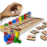 Brinquedo Educativo Pedagógico Montessori Números Matemática