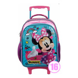 Mochila De Rodinhas Infantil Minnie Arco-íris Xeryus 11430