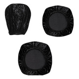 3 Fundas Elásticas Para Sillas De Ordenador, Color Negro,