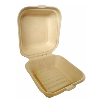 Contenedor Almeja 6x6x3” Biodegradable Bagazo Trigo 50 Pcs | MercadoLibre
