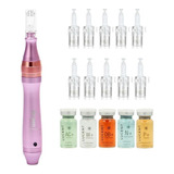  Dermapen Dr Pen M7 + 10 Agujas Nano + 5 Serum - Inalámbrico