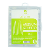 Clara Colors® Tips Soft Gel 120 Unid. Medium Stiletto