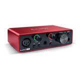 Focusrite Scarlett Solo 3º Generación  Interface De Audio Color Rojo