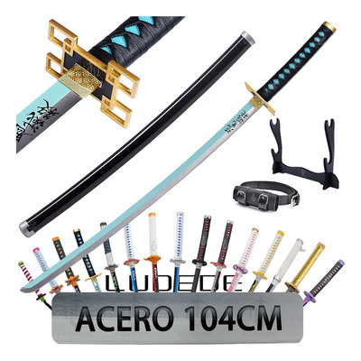 Kit LUDEDE Demon Slayer Katana Acero 104cm Espada Colección Color J Muichiro Tokito | Envío gratis