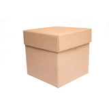 25 Cubos 12.5x12.5x12.5 Kraft Naturalcon Tapa $ 217 Pesos