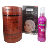 Crema Nano Botox Brasil Cacau 1kg + Keratin Shock + Gorro