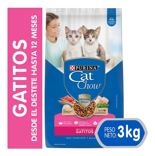 Alimento Seco Para Gato Cat Chow® Gatitos 3kg