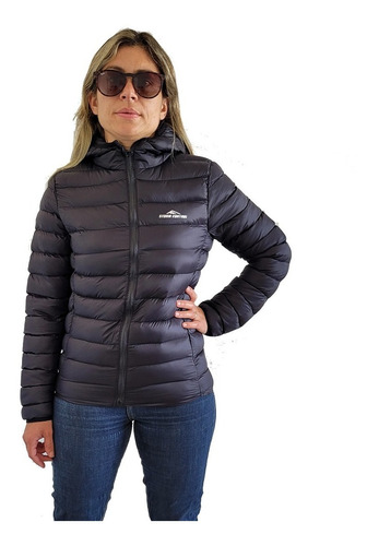 Campera Mujer Invierno Impermeable Capucha Bolsa Inflable 
