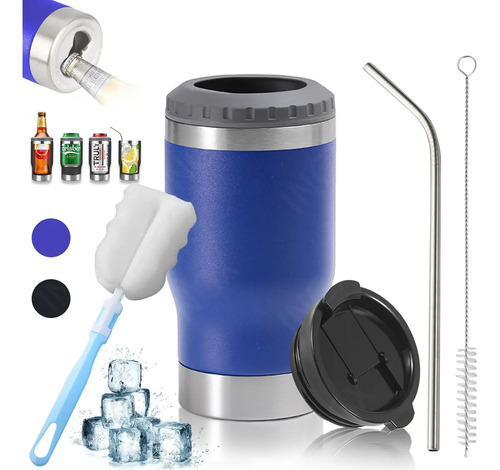Portalatas De Cerveza Térmico De Acero Inoxidable De 14oz