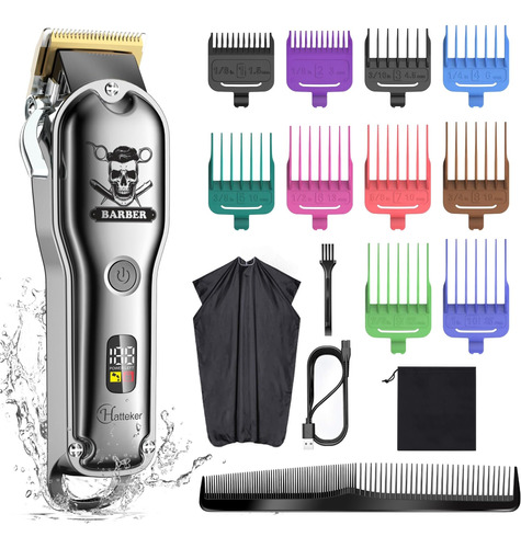 Kit De Corte De Pelo Hatteker, Cortapelos Profesional Para H