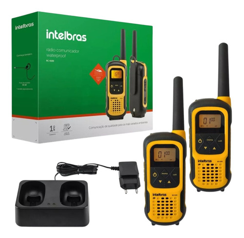 2 Radio Comunicador Intelbras Waterproof Ip67 Rc4100 +brinde
