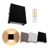 Kit 33 Arandelas Slim 2 Focos Parede  + Led G9 12w Oferta