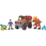 Imaginext Campo Jurassic World 5 Pcs Dinosaurios