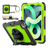Funda iPad Air 4 Seymac Protector Soporte Mano Negro/verde