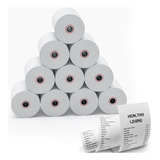 X20 Rollos Papel Térmico 80mmx80mt Boleta Color Blanco 80mt