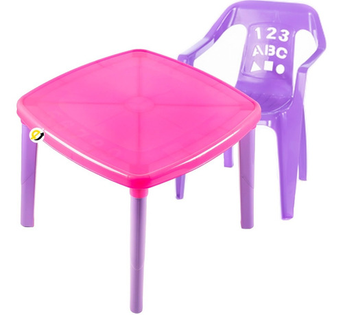 Mesa Comedor Infantil + 1 Silla Armaty Original