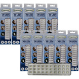 Kit 10 Luminárias De Emergência Segurimax 30 Led 110v/220v