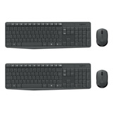 Combo Com 2x Kits Teclado E Mouse Mk235 Wireless Resist Água