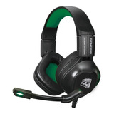 Headset Gamer Genesis Com Microfone Preto E Verde Hgge ELG