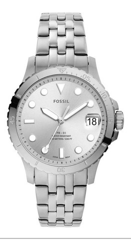 Reloj Fossil Fb-01 Es4744 Plateado Original Para Dama Plata