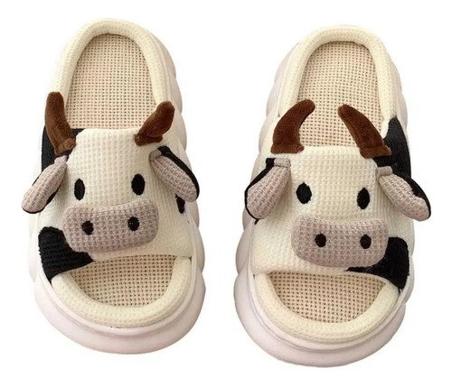 Pantuflas Casa Lindas Y Suaves De Vaca Para Mujer Hombre