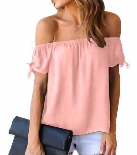  Blusa Para Dama De Moda Comoda Hermosa Casual Coral 