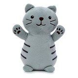 Gato De Peluche Grande 40 Cm Soft Original Gris Muy Suave 