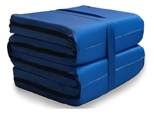 Colchoneta Modular Plegable Azul De Camping Grande 180x60x7 