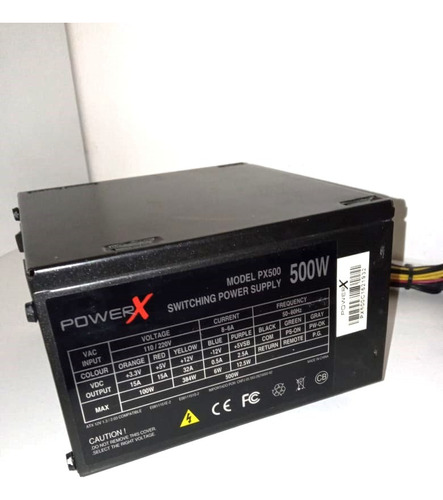 Fonte Para Pc Powerx Px500 500w + Cabo De Força