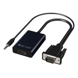 Adaptador Convertidor De Vga A Hdmi Full Hd 1080p