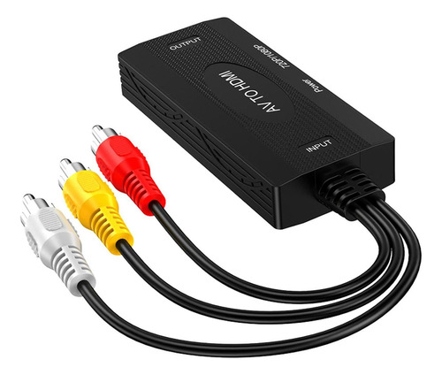 Cable Convertidor Rca A Hdmi, 3rca, Reproductores De Dvd Av