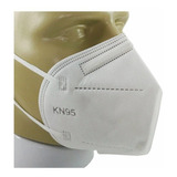 Caixa Com 10 Máscaras Kn95 Proteção Respiratória Pff2 Saúde! Cor Branco