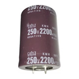 Capacitor Condensador 250v 2200uf Electrolítico 2200 Micros