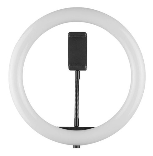 Aro Iluminador Led 26 Cm Circular Usb Con Mini Tripode Color De La Estructura Negro