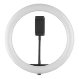 Aro Iluminador Led 26 Cm Circular Usb Con Mini Tripode Color De La Estructura Negro