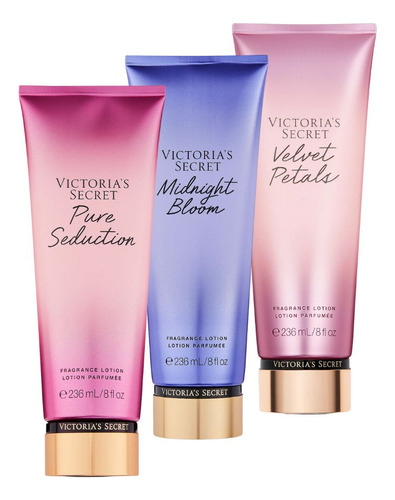 Kit 3 Body Lotion Victoria Secret Creme Tradicionais 236ml