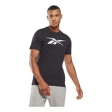 Playera Original Reebok Graphic Series Vector Negra Hombre