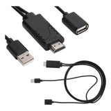 2 En 1 1080p Micro Usb Hembra A Hdmi Macho Hdtv Cable Adapta