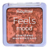 Ruby Rose Paleta Contorno Marmorizado Medium Feels Mood - 7g