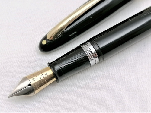 Sheaffer Touchdown Tm Pluma Fuente Restaurada Nib M Oro 14k 