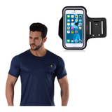 Remera Deportiva Hombre Az + Brazalete Celular -6 Cuo