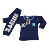 Pijama Jersey Racing Club Oficial Equipo Futbol Niño 2al10