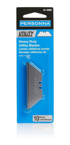 Personna Heavy Duty Utility 2 Muesca .025 Cuchillas, Paquete