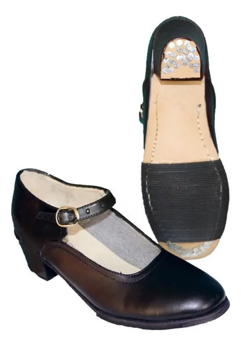 Zapato De Danza Folclórico Negro | Meses sin interés