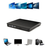 Leitor E Gravador Cd Dvd Drive Externo Usb 3.0 5gbps Preto 