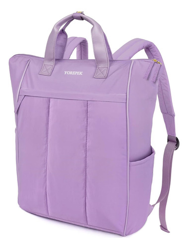 Mochila Para Portatil Para Mujer, 15,6 Pulgadas Color Mor...