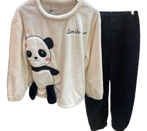 Conjunto 2 Piezas Pijama De Polar Suave Invierno Para Dama